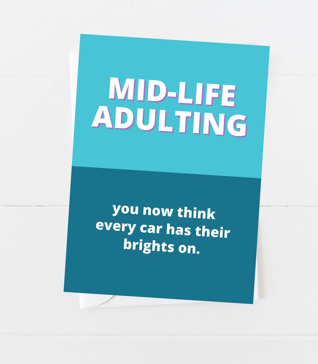 Bright Lights  Funny Birthday Card