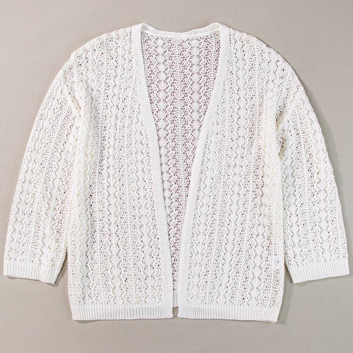 Knit Drop Shoulder Cardigan