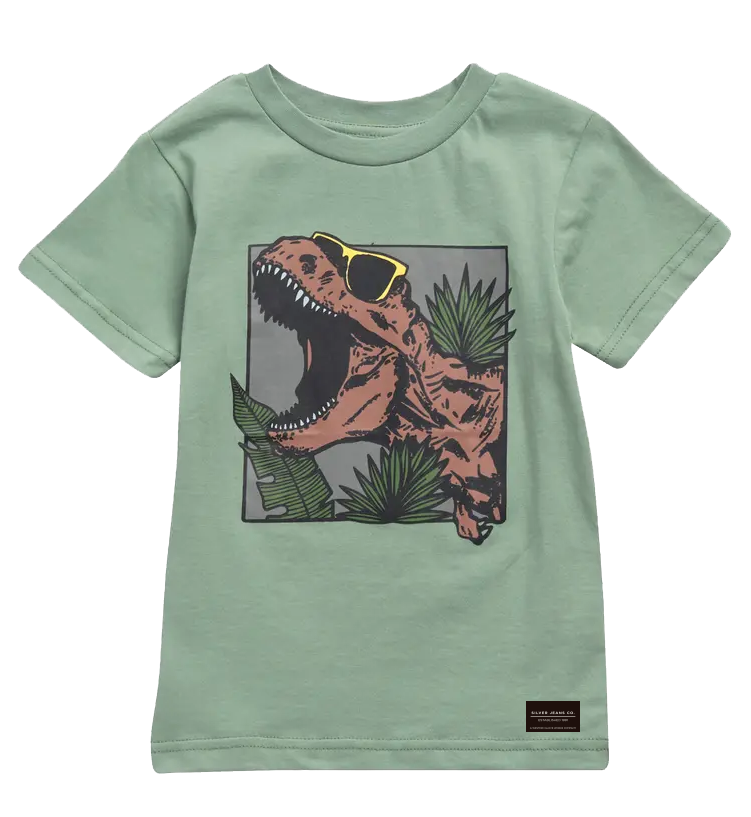 DINO T-SHIRT & KNIT SHORTS