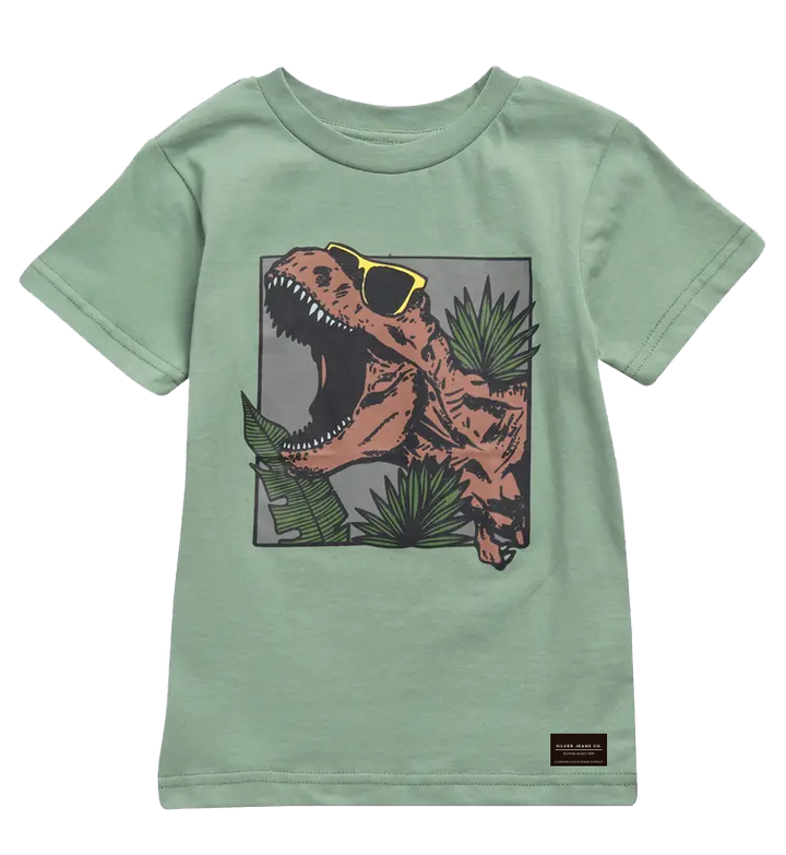 DINO T-SHIRT & KNIT SHORTS