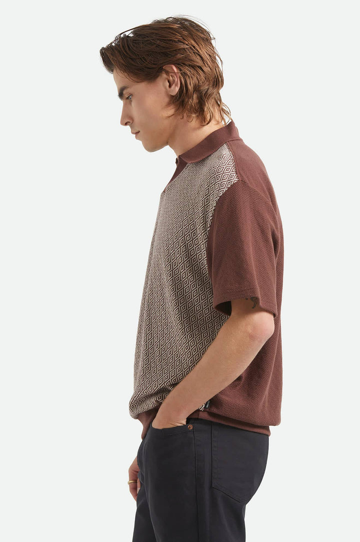 Brixton Jacquard Short Sleeve Polo