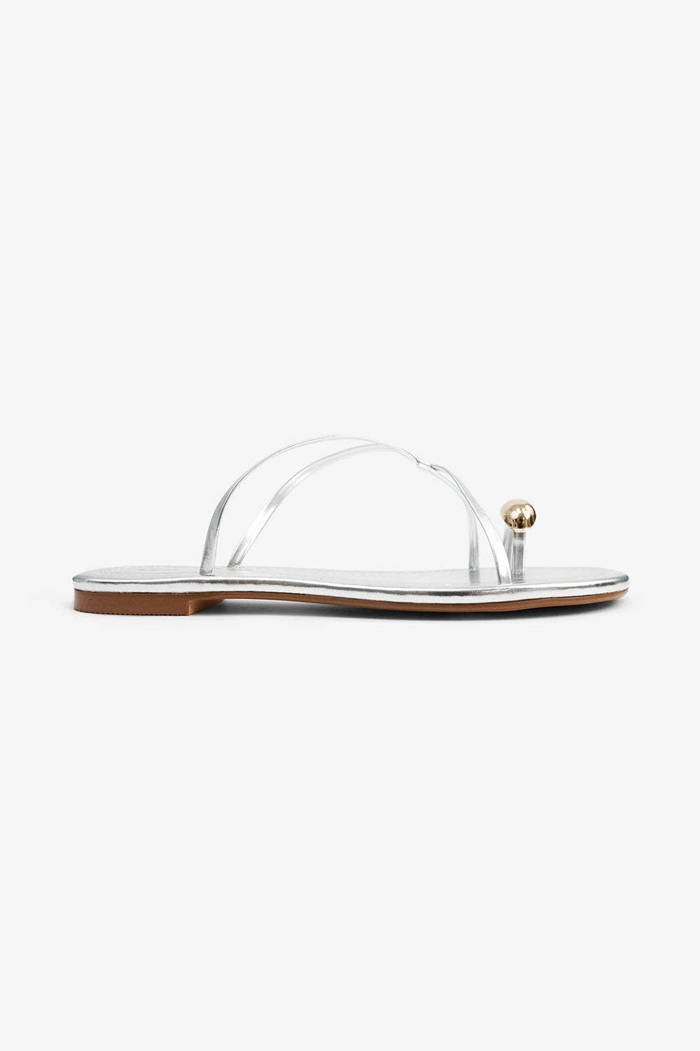 Criscross Gold Toe ring Sandals