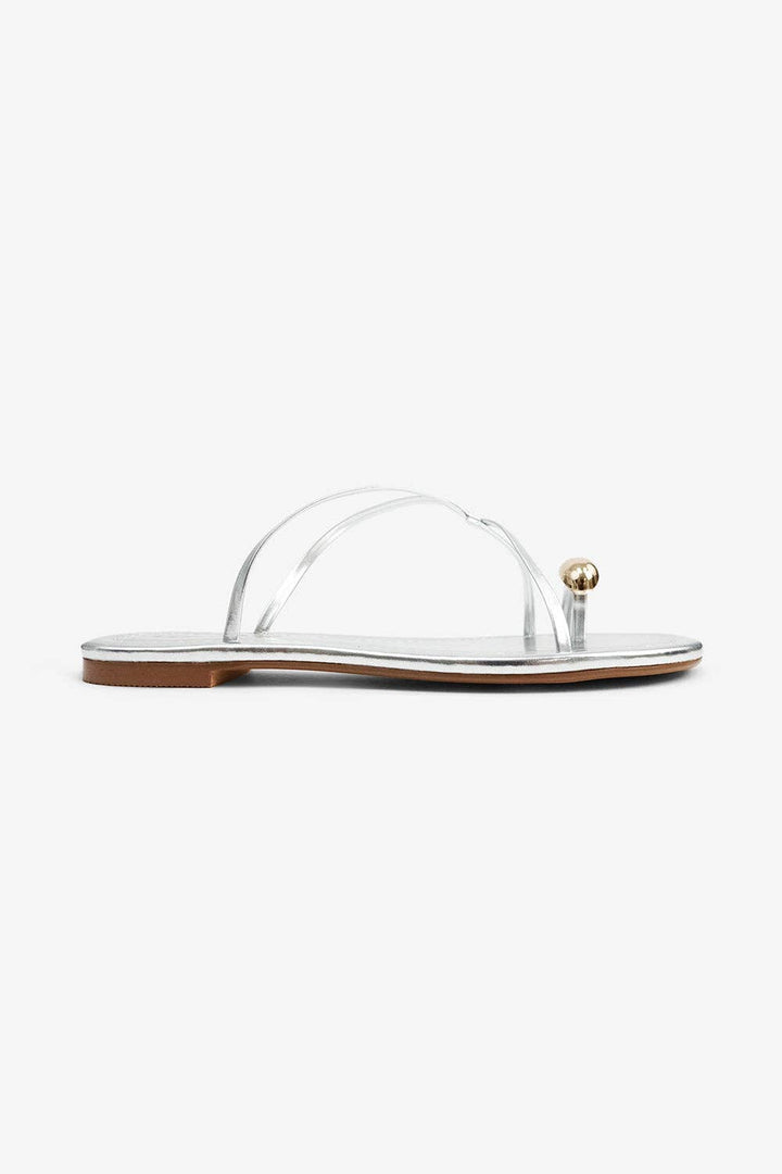 Criscross Gold Toe ring Sandals