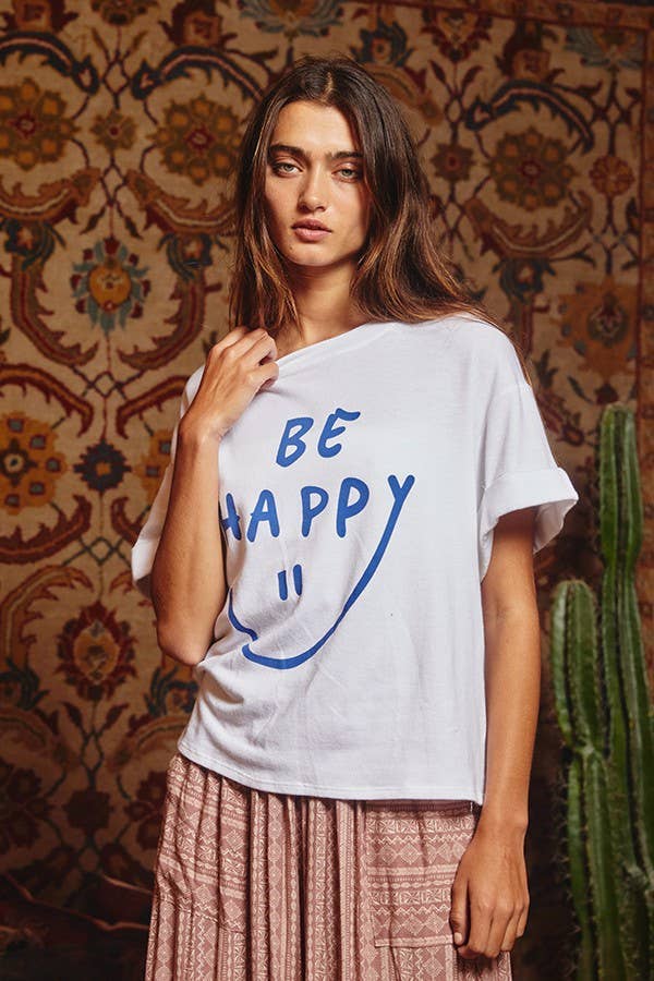 Be Happy Graphic T Shirt