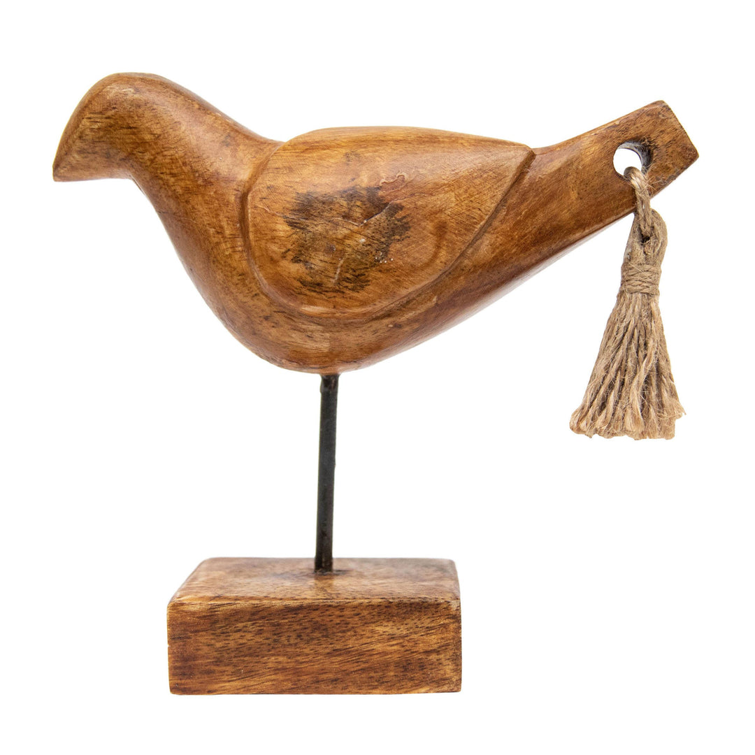 Crockett Wood Bird with Tassel Tail