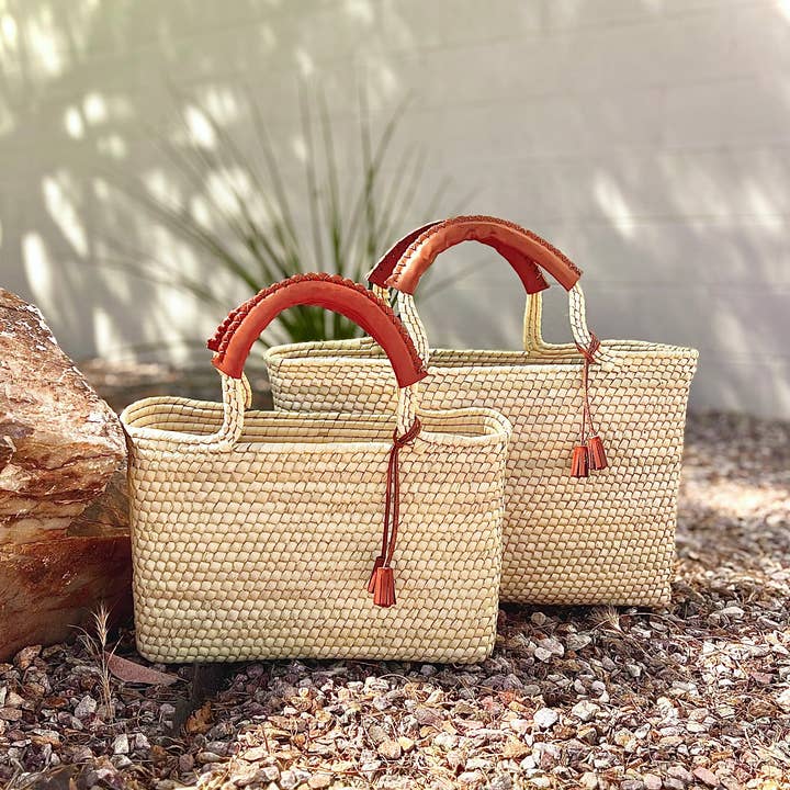 Palm Leaf Tote Bags
