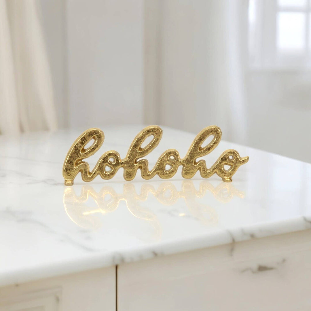 "hohoho" Cast Iron sign