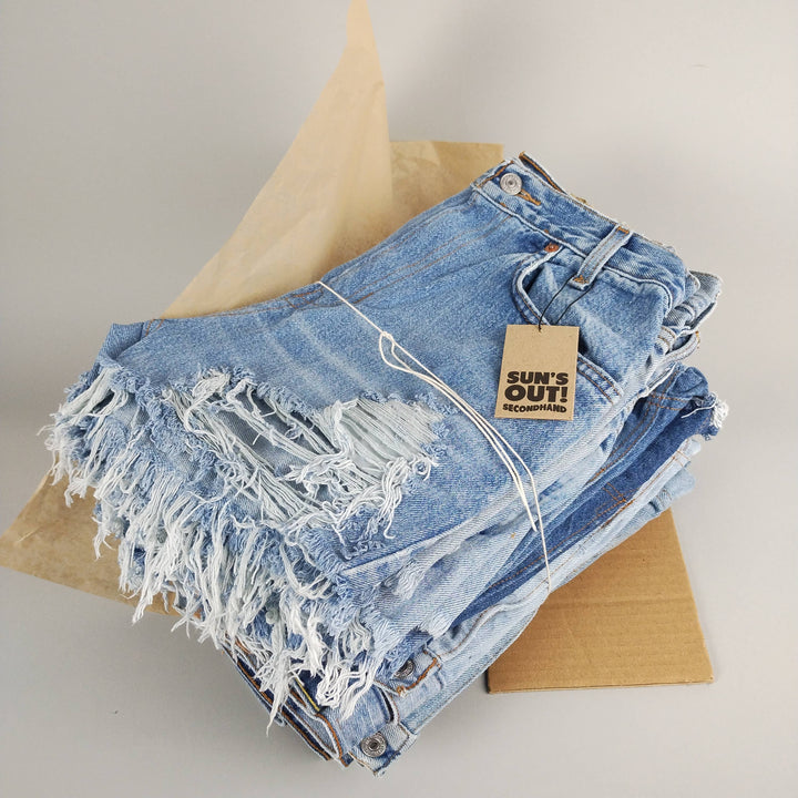 High-Rise Levi Denim Shorts
