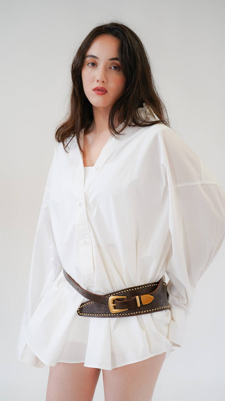Avant Garde Studded Western Belt