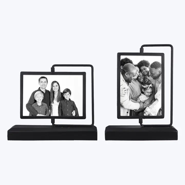 Metal Swivel Base 5x7 Photo Frame