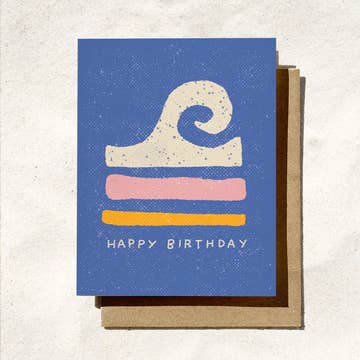 Happy Birthday Wave Card