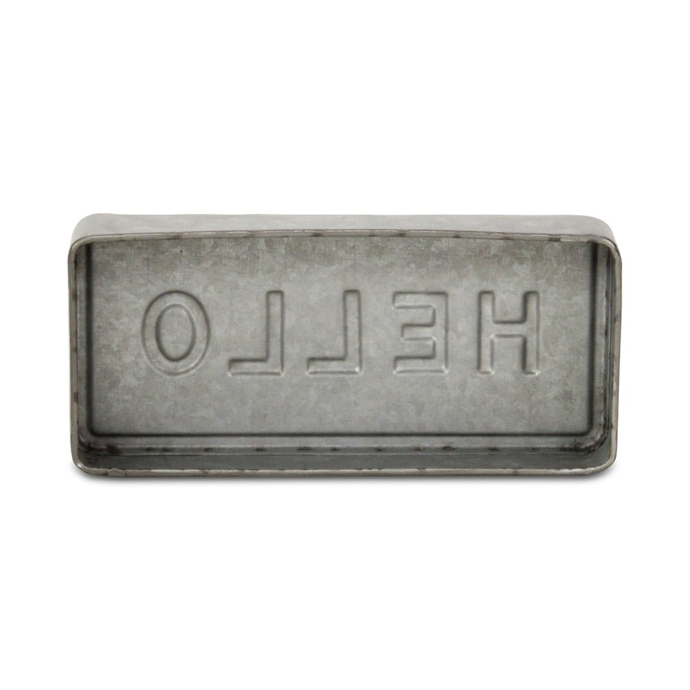 Metal "Hello" Table Sign