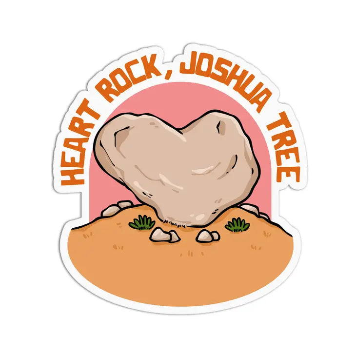 Joshua Tree Heart Rock Sticker
