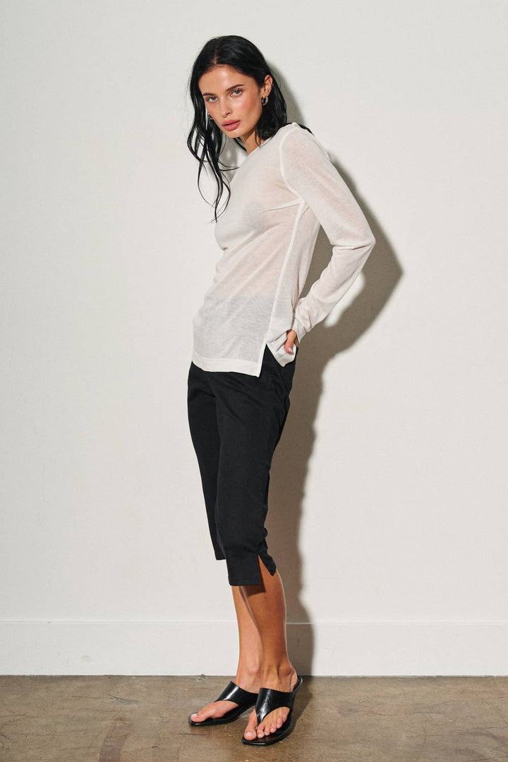 Knit Sheer Basic Top