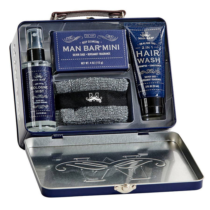 MAN BAR TRAVEL KIT SILVER SAGE &amp; BERGAMOT