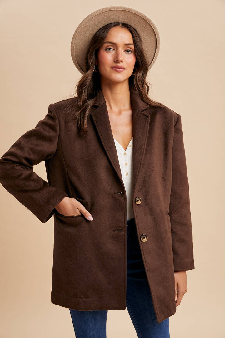 OVERSIZED LONGLINE BLAZER