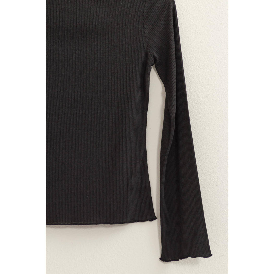 Ribbed Long Sleeve Top