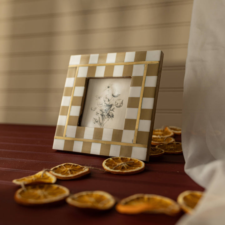 Gwendolyn Check Photo Frame