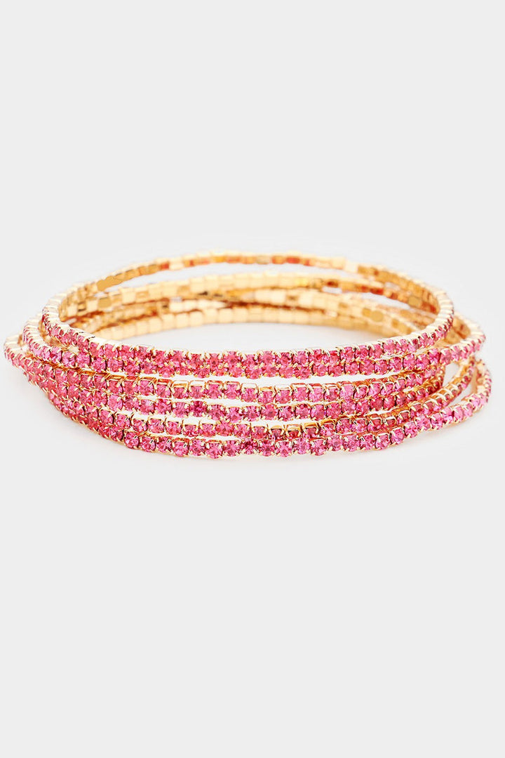 Crystal Rhinestone Layered Bracelets