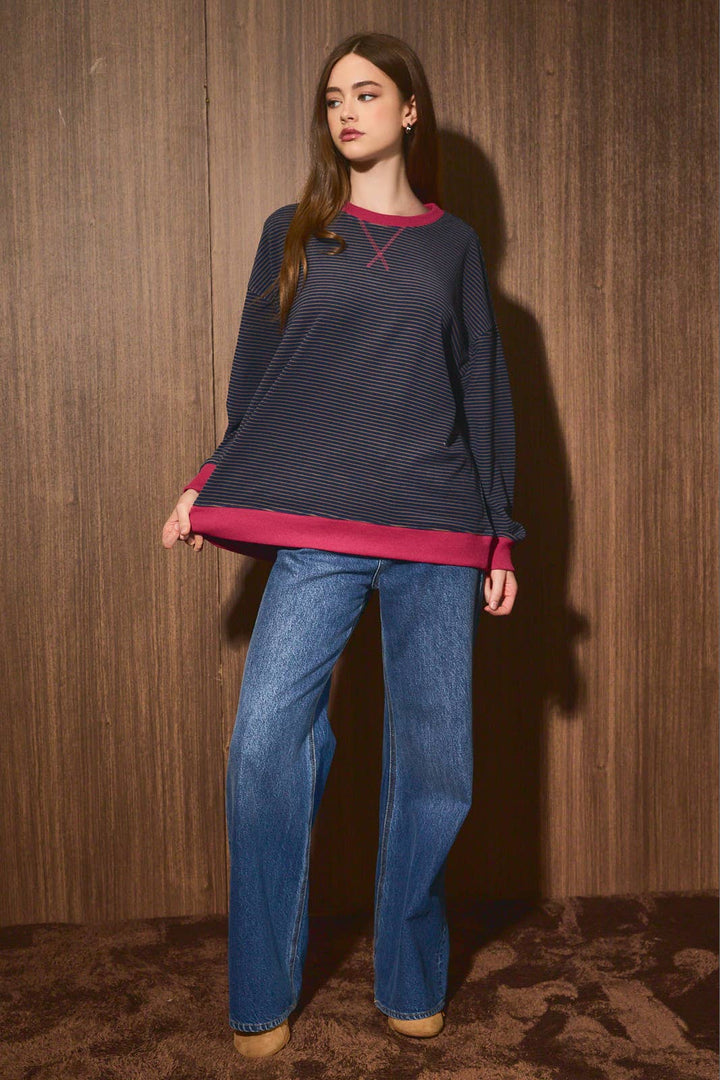 STRIPE SWEATSHIRT