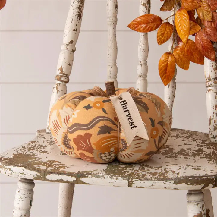 Harvest Pumpkin- Floral Print