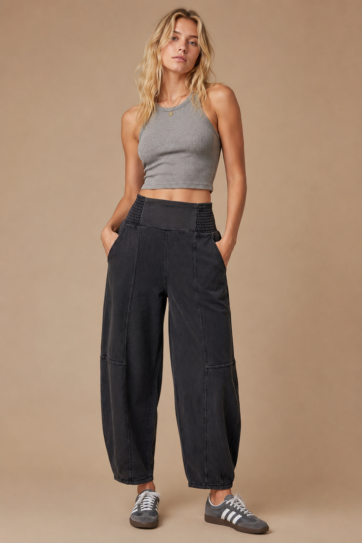 High-Waist Wide-Leg Pants