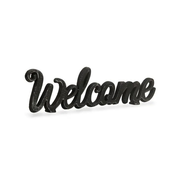 Welcome Cast Iron Sign