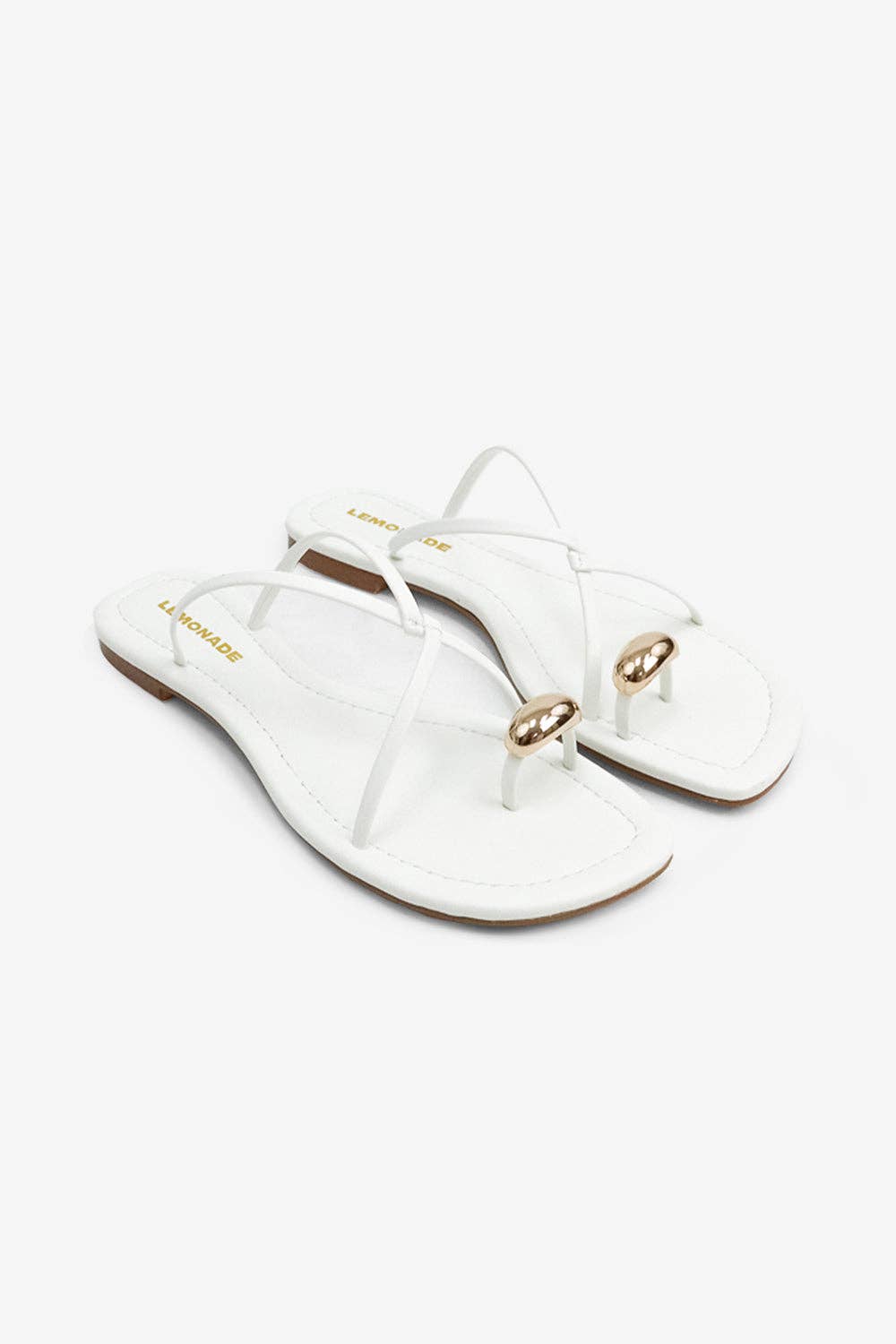 Criscross Gold Toe ring Sandals