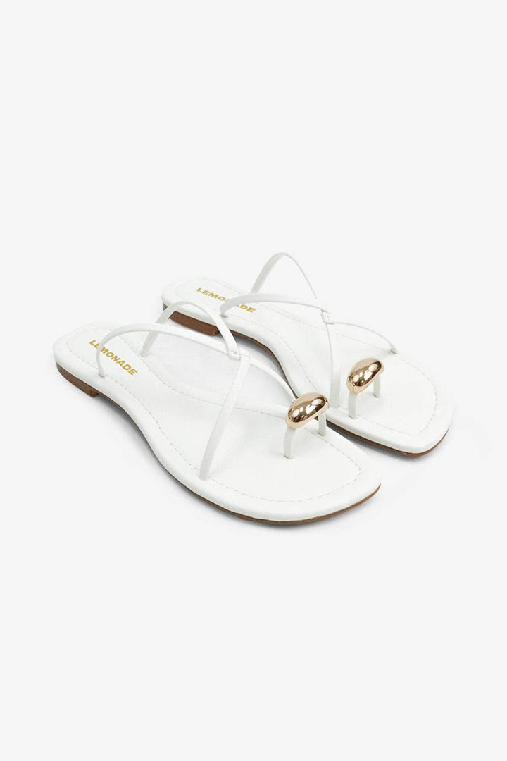 Criscross Gold Toe ring Sandals
