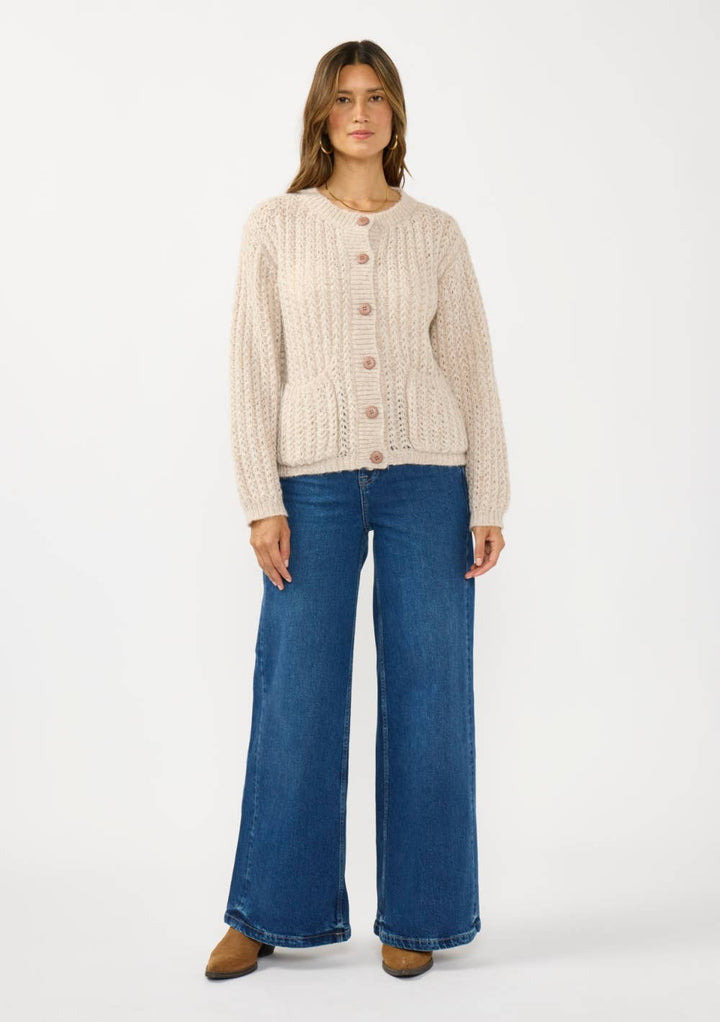 Knit Cardigan with Front Pockets