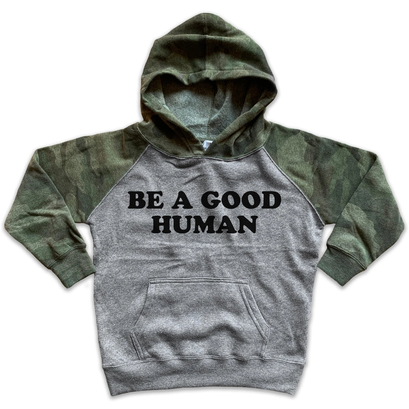 Good Human Pullover Kids Hoodie