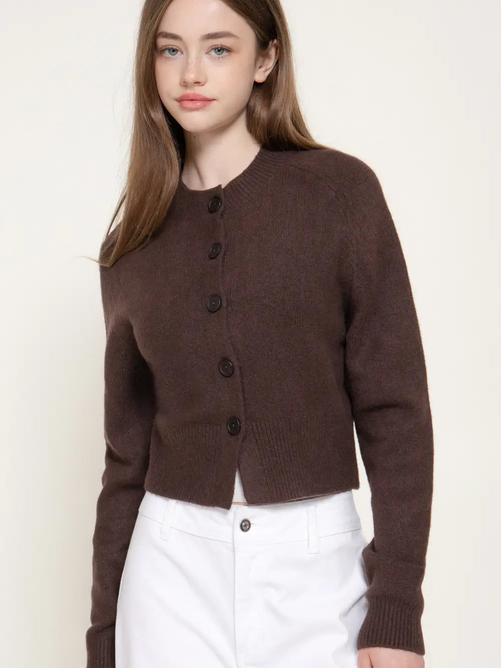 Long Sleeve Button Sweater