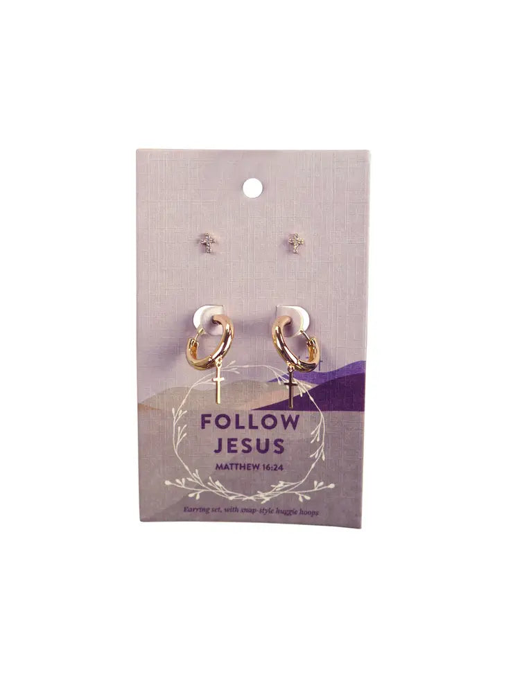 Christian “Follow Jesus” earrings