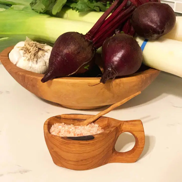 Olive Wood Salt Pot
