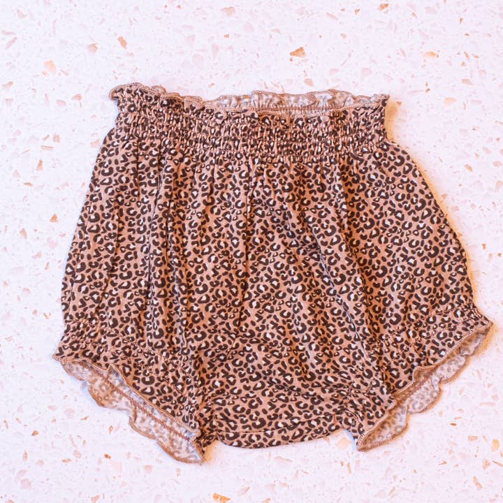 Organic Leopard Baby Bloomers