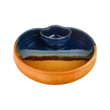 Hand crafted Petite Chip &amp; Dip Dish