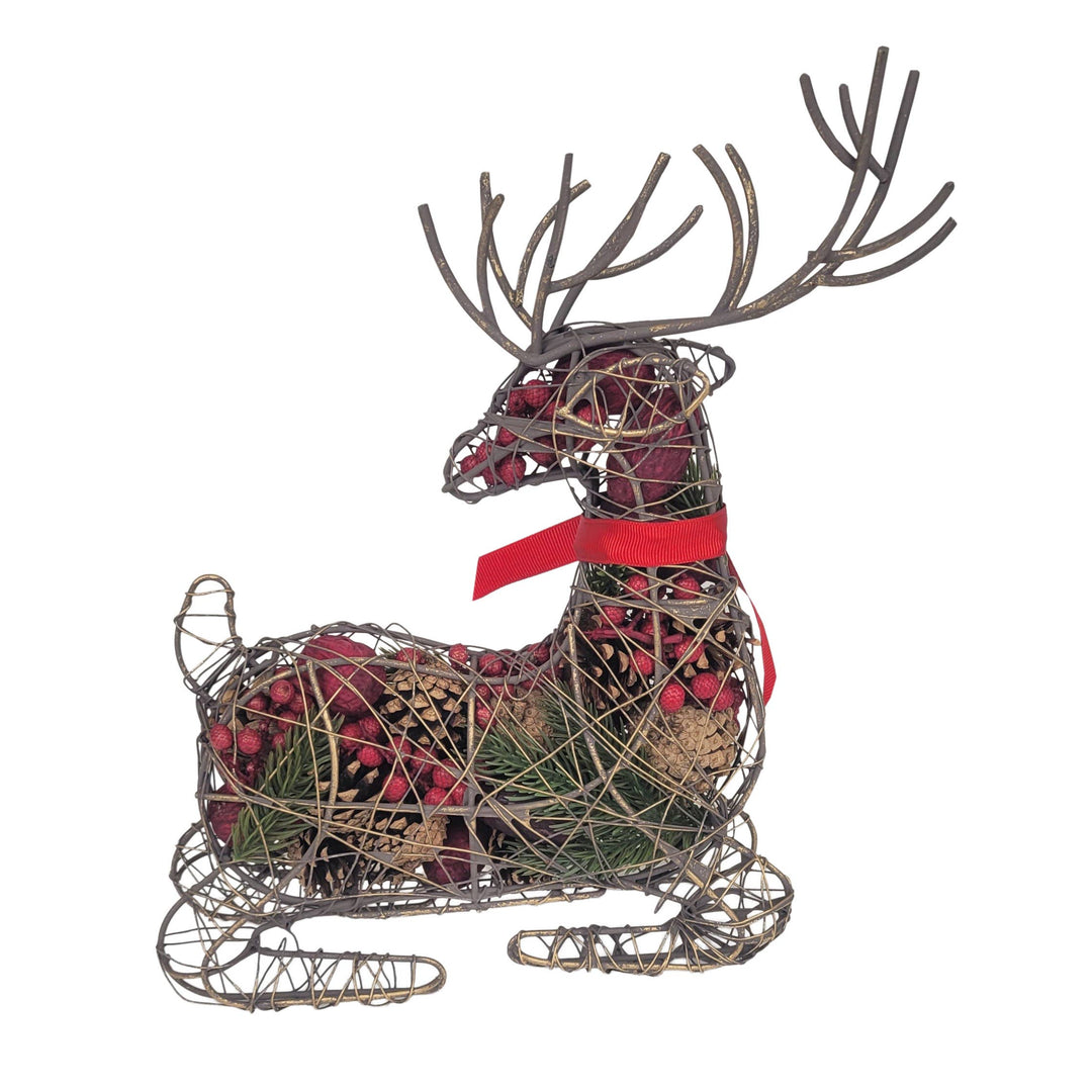 Sitting Deer Wire Fragrance Potpourri
