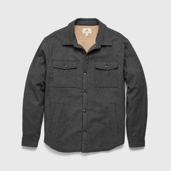 Button Up Sherpa Lined Jacket