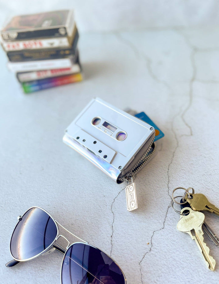 Retro Cassette Wallet | Electro Silver
