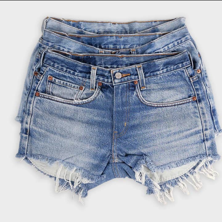 Low-Rise Upcycled Levi's Shorts