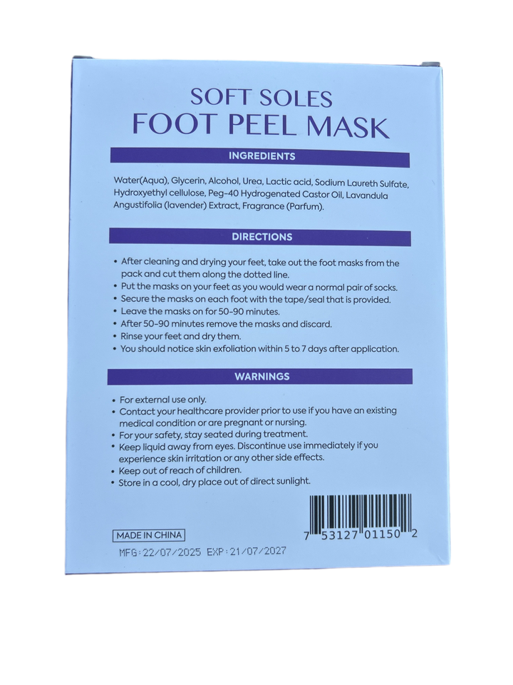 Lavendar Foot Peel Mask