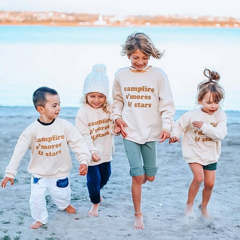 Campfire s'mores & stars Pullover