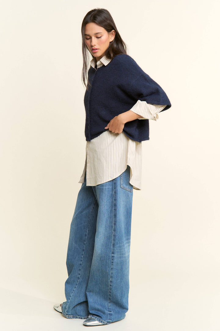 Cropped Boxy Cardigan