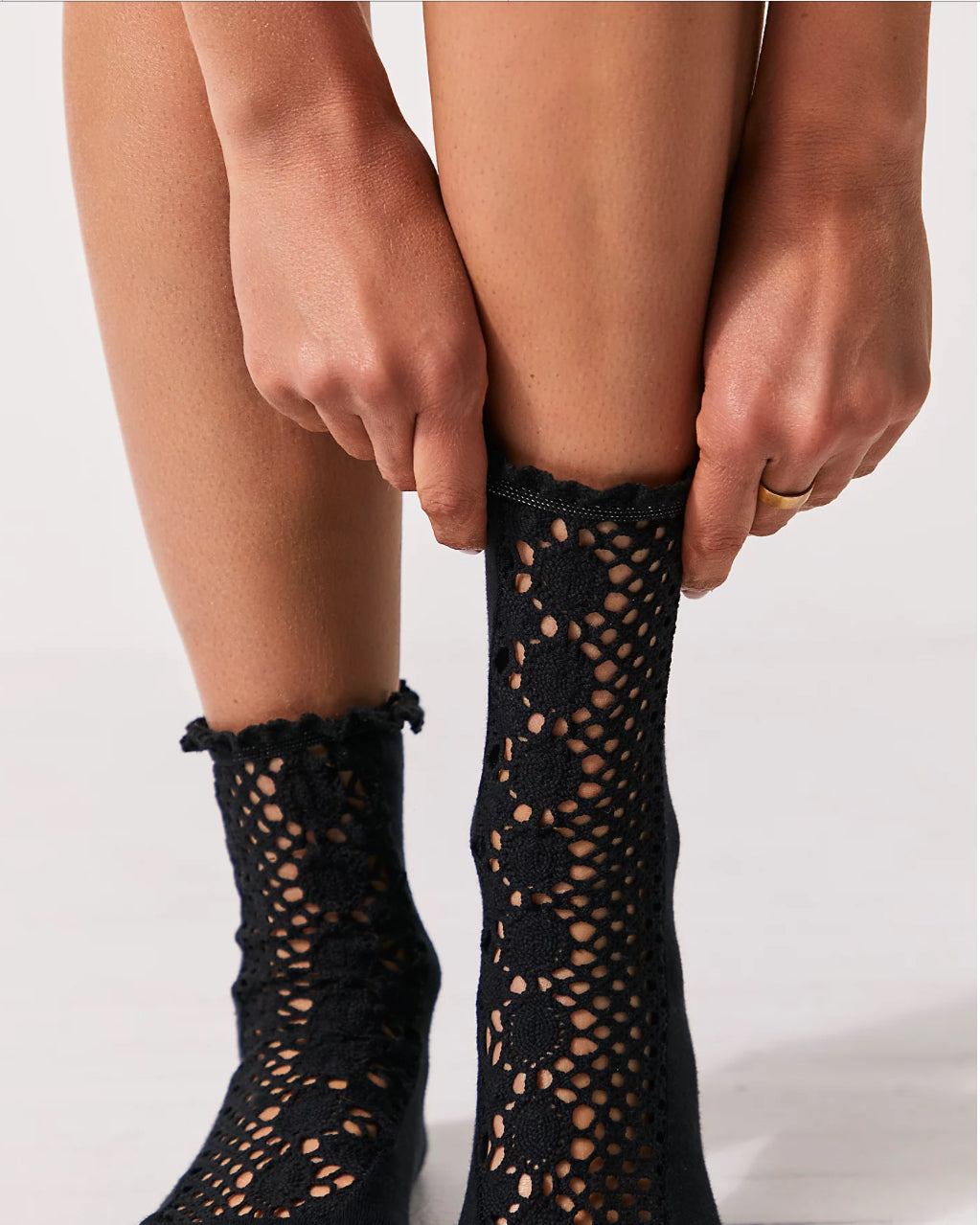 Free People Rubies Crochet Socks