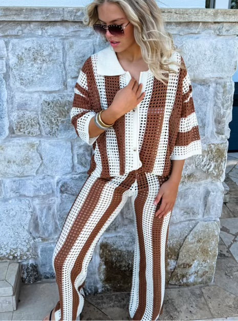 Open Knit 2 Piece Set