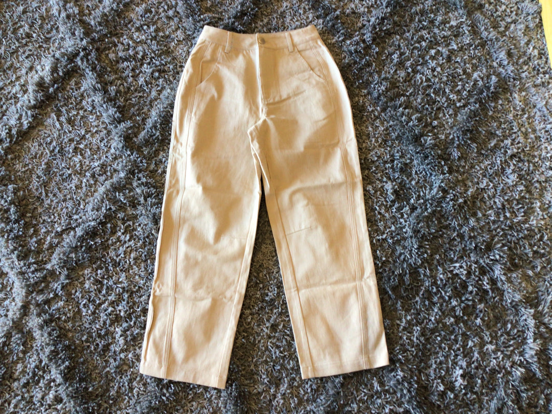 Barrel Leg Cropped Pants