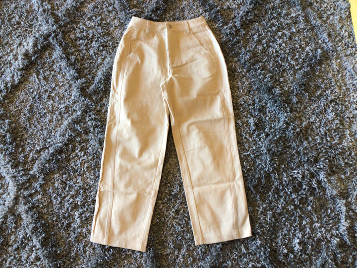 Barrel Leg Cropped Pants
