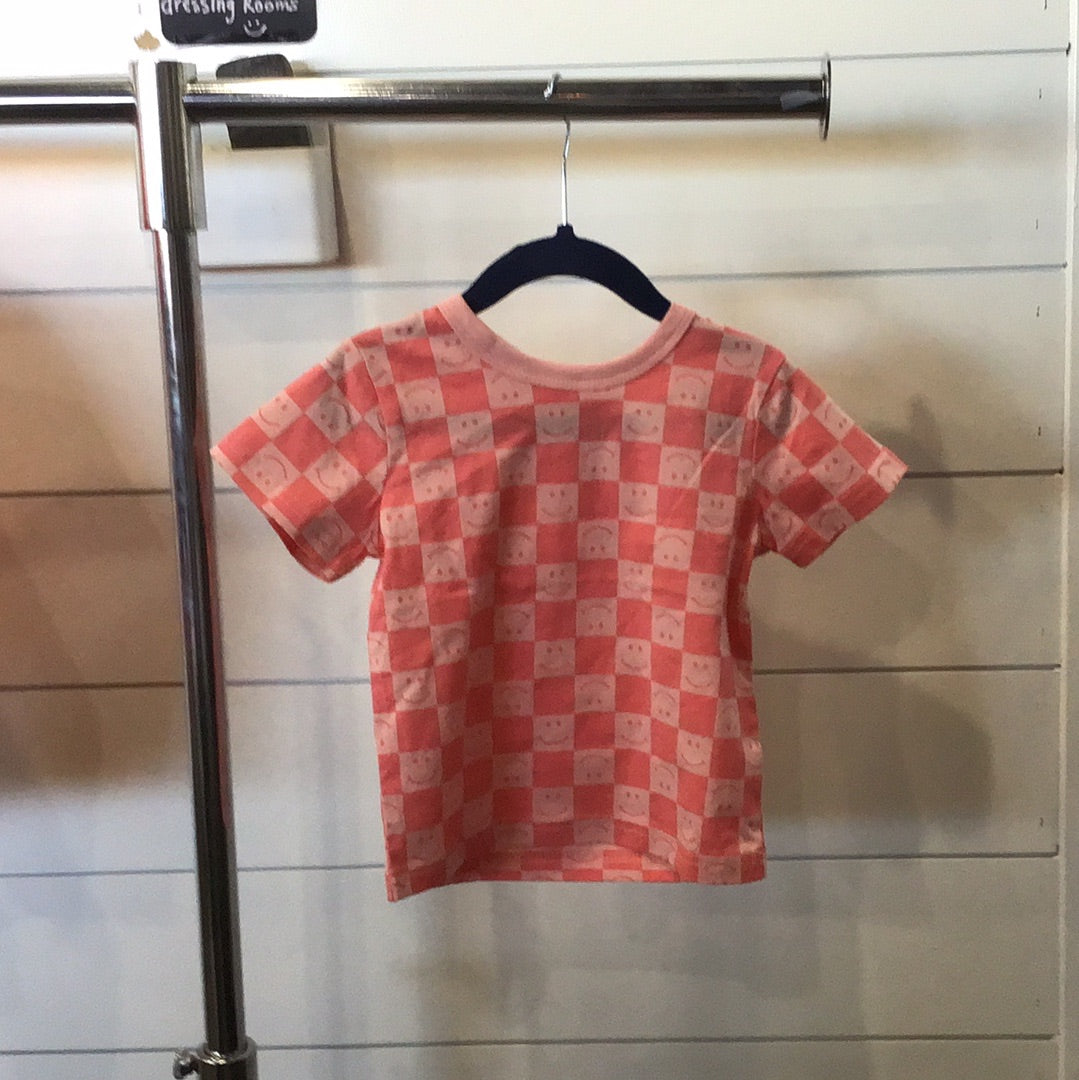 Happy Face Checker T shirt