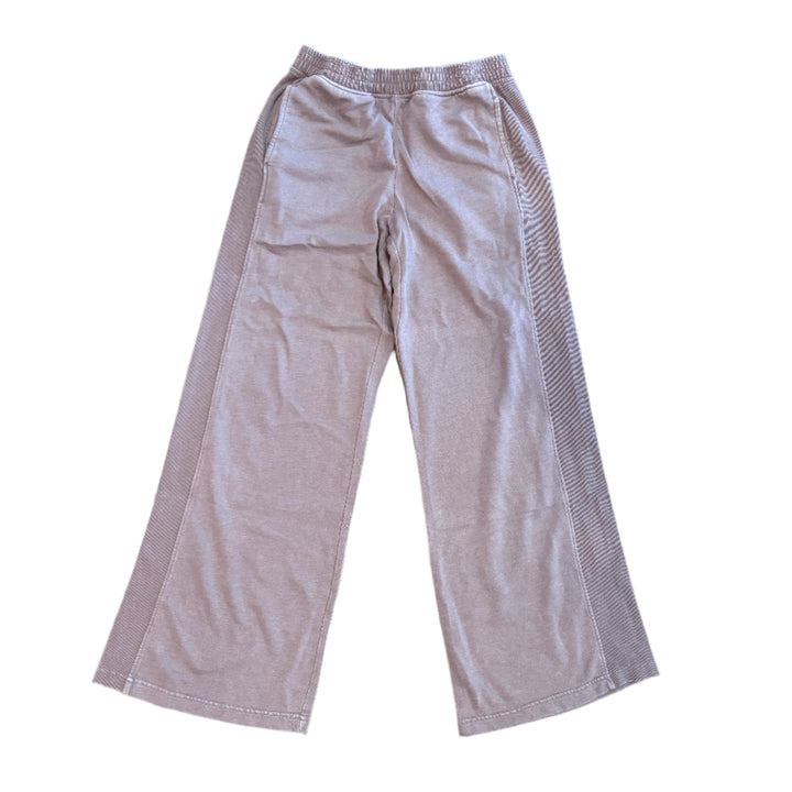 Side Ribbed Wide Leg Pants