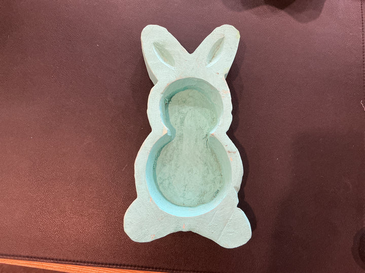 Small Wood Bunny Bowl